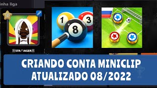 Como criar conta Miniclip 082022 [upl. by Royo]