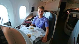 Qatar Airways 787 Business Class Review  Worlds Best Airline 2017 [upl. by Ancelin]