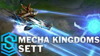 Mecha Kingdoms Sett Skin Spotlight  PreRelease  League of Legends [upl. by Alleuqcaj]