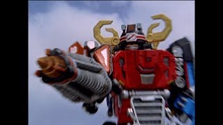 Super DriveMax Megazord First Fight  Operation Overdrive  Power Rangers Official [upl. by Elysee]