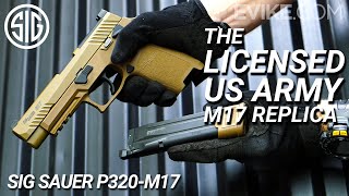 The Licensed US Army M17 Replica  SIG Sauer P320 M17 GBB Pistol Review [upl. by Zashin]