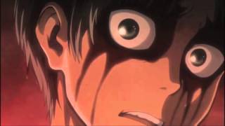 Erens First Transformation  Attack on Titan English Dub with JAPANESE ROAR [upl. by Gower620]