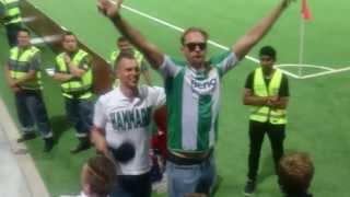 Alexander Skarsgård Gets the Hammarby crowd going [upl. by Nale]