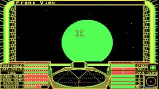 Elite gameplay PC Game 1984 [upl. by Euqininod]