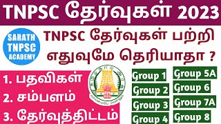 TNPSC Exam Complete Details  TNPSC Group 1 to Group 8 All Details  SARATH TNPSC ACADEMY [upl. by Acey]