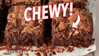 The Perfect Chewy Brownie Recipe [upl. by Nalro15]