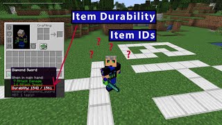 Show Minecraft item durability and item ids [upl. by Xuaegram]