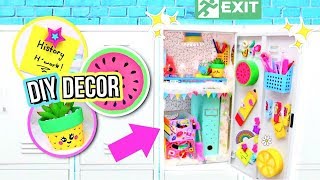 DIY Locker Decorations DECORATING MY LOCKER How To Locker Organization [upl. by Alenoel318]