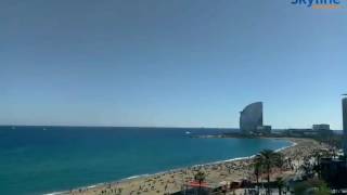 Live Webcam Barcelona  Time Lapse [upl. by Ardnua]