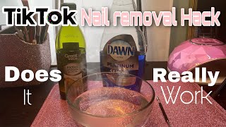 TikTok Nail REMOVAL HACK Does it work [upl. by Lyns]