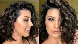 How To Style Short WavyCurly Hair [upl. by Atinot]