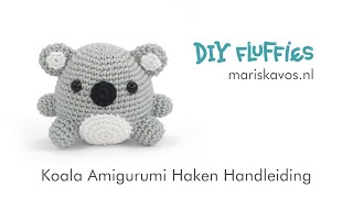 Kobi de Koala Amigurumi haakpatroon Nederlands [upl. by Haily]