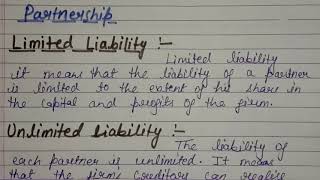 Limited amp Unlimited Liability In Business  Unlimited Liability In Business [upl. by Halden]