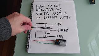 How To Get Positive And Negative Voltages From A DC Battery [upl. by Jablon513]