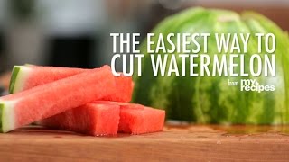 The Easiest Way to Cut a Watermelon  MyRecipes [upl. by Aden768]