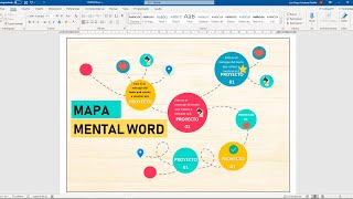 Como crear un mapa mental en WORD [upl. by Rianna]