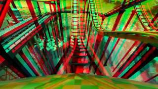 3D  Roller Coaster Tycoon 3  Stereo 3D anaglyph Test Red Cyan Glasses Video 2 [upl. by Dorcea]