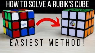 How to Solve A Rubiks Cube EASIEST Method [upl. by Delfine637]