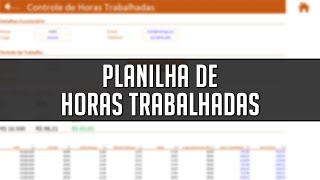 Planilha de Horas Trabalhadas no Excel Download Gratuito [upl. by Alya413]