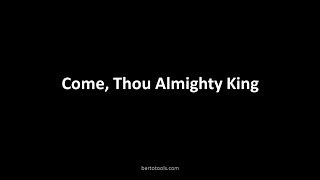 Come Thou Almighty King Instrumental Worship w Lyrics [upl. by Ecnesse]