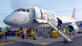 TRIP REPORT  Brussels Airlines CityJet Sukhoi Superjet 100  Stockholm Bromma  Brussels [upl. by Akinat803]