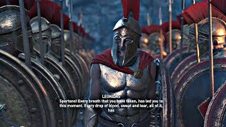 Assassins Creed Odyssey  All Leonidas amp 300 Spartans Cutscenes PS4 Pro [upl. by Astera]