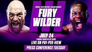 Tyson Fury vs Deontay Wilder III Los Angeles Press Conference [upl. by Zavras]