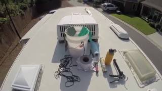 How to Apply Eternabond Tape to RV Roof [upl. by Norval862]