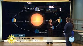 Väderspecial Så funkar vintersolståndet  Nyhetsmorgon TV4 [upl. by Anora83]