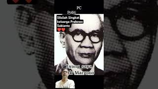 Silsilah singkat Keluarga Prabowo Subianto news newsupdate [upl. by Anoyk]