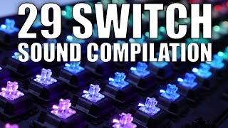 29 Mechanical Keyboard Switch Sound Compilation [upl. by Aicelef]