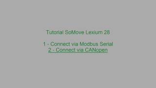 Tutorial SoMove Lexium 28  Connect Servo Drive with PC [upl. by Lillis]