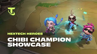 Hextech Heroes  Chibi Champion Showcase  Teamfight Tactics [upl. by Anyrb]