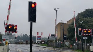 Lymington Town Level Crossing Hampshire [upl. by Anivel]