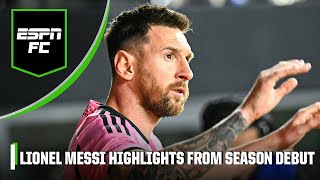 HIGHLIGHTS from Lionel Messi’s 2024 MLS regular season debut  ESPN FC [upl. by Galatia]