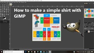 How to make a really simple shirt with GIMP 2020 [upl. by Acysej]