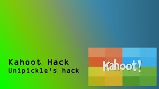 How to use unixpickles kahoot flood random answer etc [upl. by Laux]