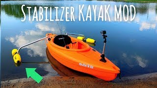 Brocraft Stabilizers  DIY Fishing Kayak Setup [upl. by Thorwald]