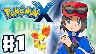 Pokemon X and Y  Gameplay Walkthrough Part 1  Intro and Starter Evolutions Nintendo 3DS [upl. by Ainecey]