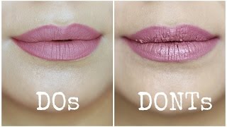 Liquid Lipstick Mistakes to Avoid  Dos and Donts [upl. by Yunick]