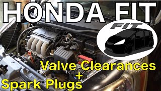 Honda Fit Valve Adjustment and Spark Plugs 20092014 [upl. by Noved8]