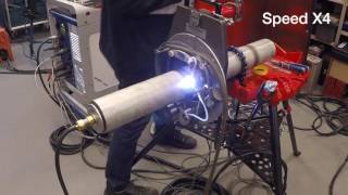 Orbital TIG welding test 889 x 305 mm  316L [upl. by Presber316]