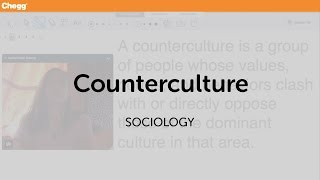 Counterculture  Sociology  Chegg Tutors [upl. by Creedon]