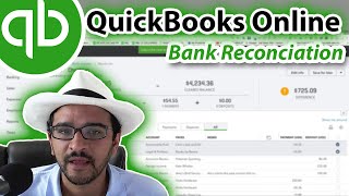 QuickBooks Online Tutorial Reconciling the bank account part 1 of 2 [upl. by Naaman677]