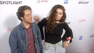 Ethan Cutkosky amp Emma Kenney 3rd Annual “Airbnb Open Spotlight” Red Carpet [upl. by Hemminger809]