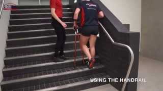 Using Crutches on Stairs [upl. by Ennagem]