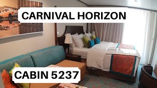 Carnival Horizon Cabin 5237 Category HE  Havana Cabana Stateroom [upl. by Celtic838]