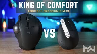 Still THE BEST Ergonomic Mouse Logitech MX Ergo vs MX Vertical  Comparison Review [upl. by Ibloc]