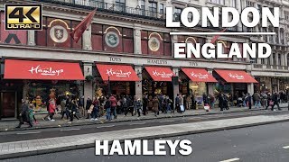 HAMLEYS TOY STORE Virtual Walk London England Store Tour [upl. by Nwahsor]