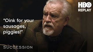 Succession Boar on the Floor  HBO Replay [upl. by Ierdna]